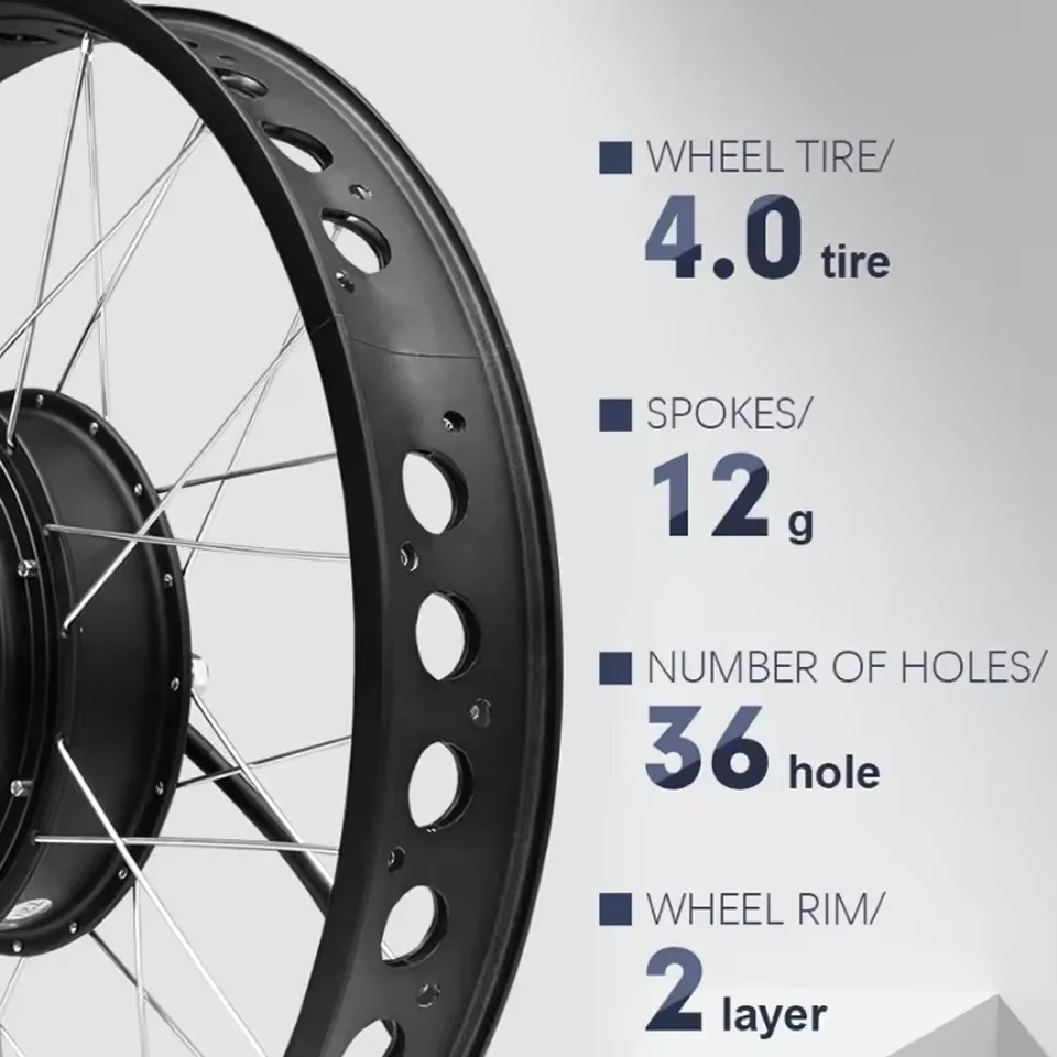 72V 3000W 전기 자전거용 스노우 바이크 개조 키 - Ebike Conversion Kit 72V 3000W 리뷰 및 가격